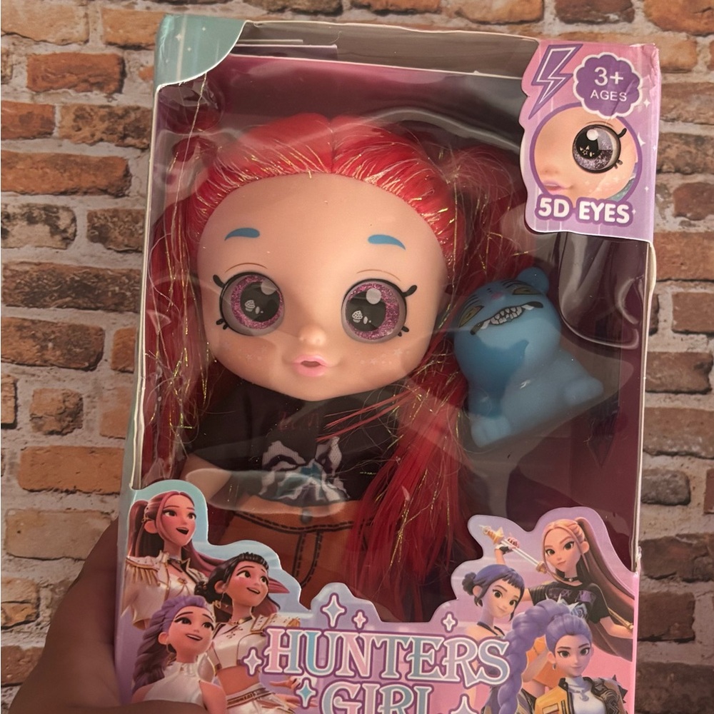 Demon Hunters Girl Mira Doll with Red Hair and Blue pet